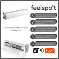 išmanusis elektrinis karnizas užuolaidoms (5m) Feelspot FS-CM05W WiFi, Tuya