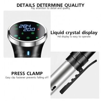 Išmanusis maisto cirkuliatorius Sous Vide SJ-S015 Wi-fi, Tuya 4