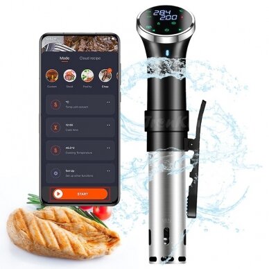 Išmanusis maisto cirkuliatorius Sous Vide SJ-S015 Wi-fi, Tuya 3