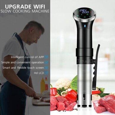 Išmanusis maisto cirkuliatorius Sous Vide SJ-S015 Wi-fi, Tuya 6