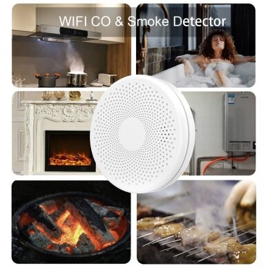 Išmanusis dūmų ir CO2 jutiklis Feelspot FS-CSS01W WiFi, Tuya 10