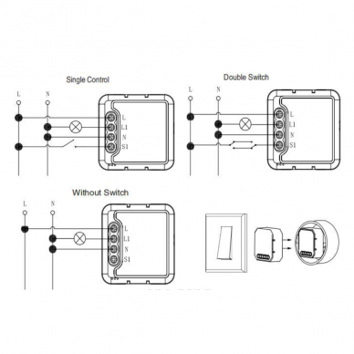 Jungiklis Feelspot FS-SM03W, WiFi, 1 jungtis, Tuya 2
