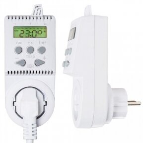 Plug-in programmable room thermostat (thermoregulator) TS10, 16A