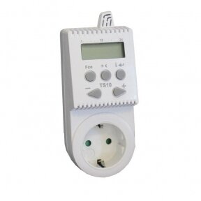 Plug-in programmable room thermostat (thermoregulator) TS10, 16A