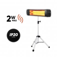 Kvarcinis infraraudonųjų spindulių šildytuvas Kumtel Zenon CX-20 su stovu