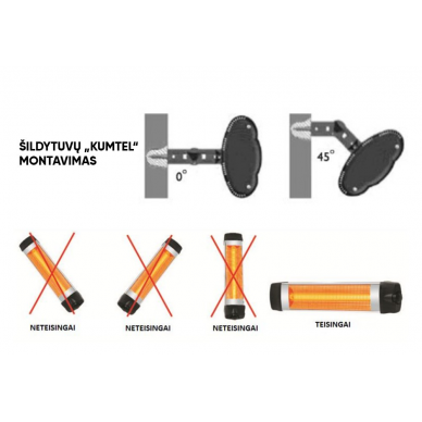 Kvarcinis infraraudonųjų spindulių šildytuvas Kumtel DX-20 5