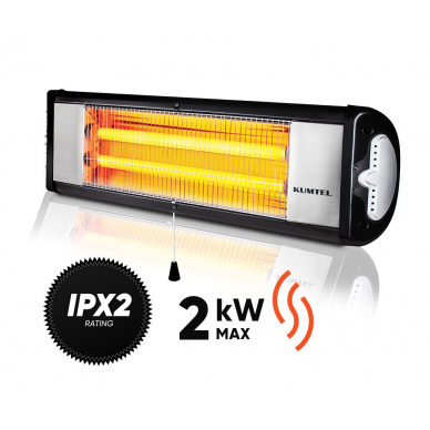 Kvarcinis infraraudonųjų spindulių šildytuvas Kumtel DX-20