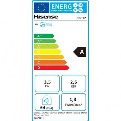 Mobilus oro kondicionierius Hisense SPC12  3,5kW 4