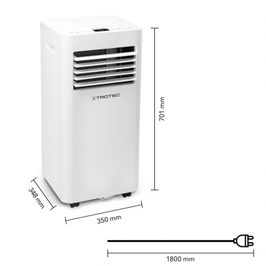 Mobilus oro kondicionierius Trotec PAC 2620 E Wi-Fi 5