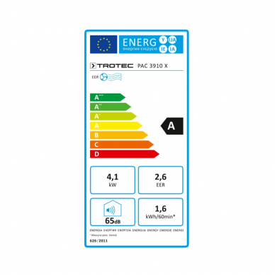 Mobilus oro kondicionierius Trotec PAC 3910 X Wi-Fi 2