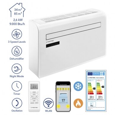 Oro kondicionierius monoblokas (be išorinio bloko) Trotec PAC-W 2600 SH 2