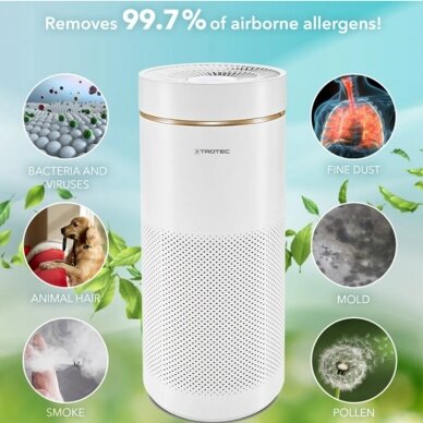 Oro valytuvas Trotec AirgoClean 170 E su HEPA filtru 9
