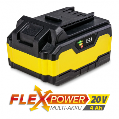 Papildomas akumuliatorius Flexpower 20V 4,0 Ah 1