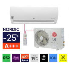 Sieninių mono-split šildymo-kondicionavimo sistemų LG Prestige Nordic komplektai