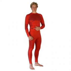Glovii GXR heated thermal underwear set with battery, red