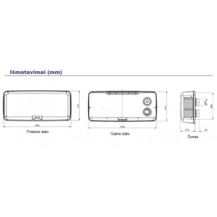 Sieninis mini rekuperatorius Aerauliqa QR100M ABS