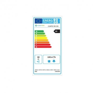 Sieninis mini rekuperatorius Climtec RD 150 Standard 3