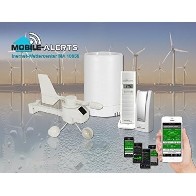 Tinklo modulio, temperatūros / drėgmės, vėjo bei lietaus jutiklių rinkinys Technoline MA 10050 2