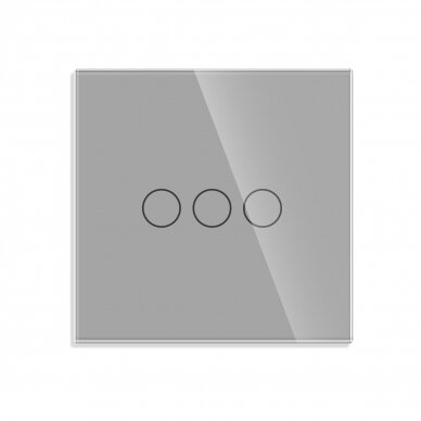 Three-pole sensor switch Feelspot, gray 500W