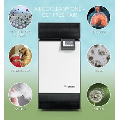TROTEC oro valytuvas AIRGOCLEAN® ONE nuo Covid-19 11