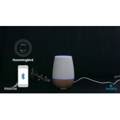 Ultragarsinis muzikinis aromatinis difuzorius Innobiz MUSILIA (prekė su trūkumais)