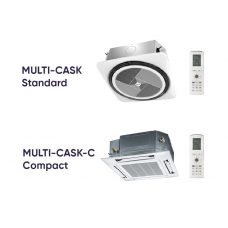 Vidiniai kasetinių multi-split šildymo-kondicionavimo sistemų blokai Tekno Point CASK