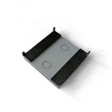 Vienpolis sensorinis jungiklio dangtelis su laikikliais Feelspot, 47mm, juodas 2
