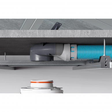 Žemo profilio pajungimo dėžutė Ergovent SLIMBOX-75x2 1